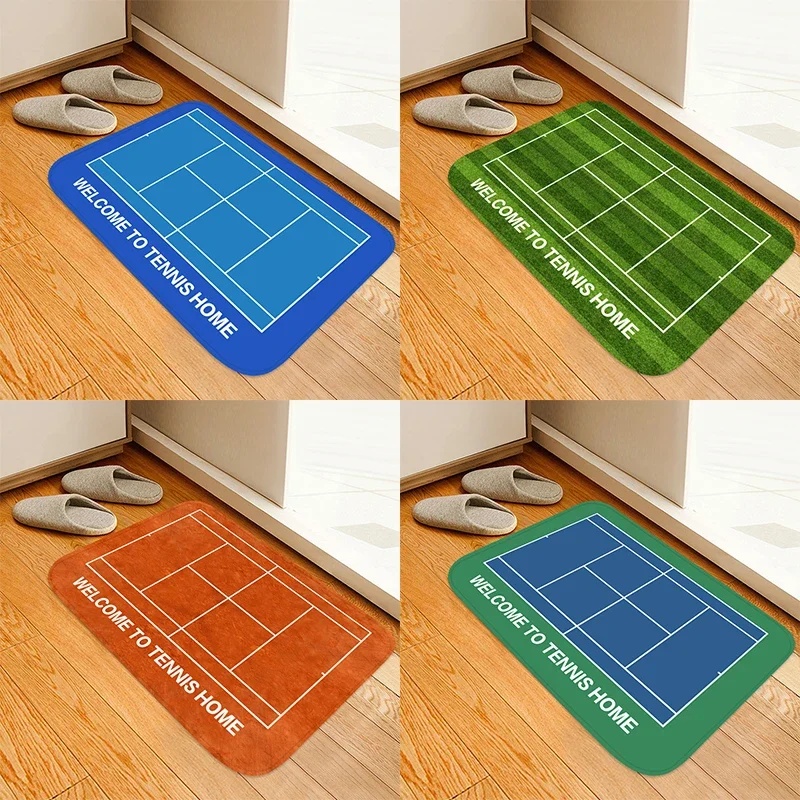 Outdoor Sport Court Flooring - 4 Pack Tennis Court Pattern Print