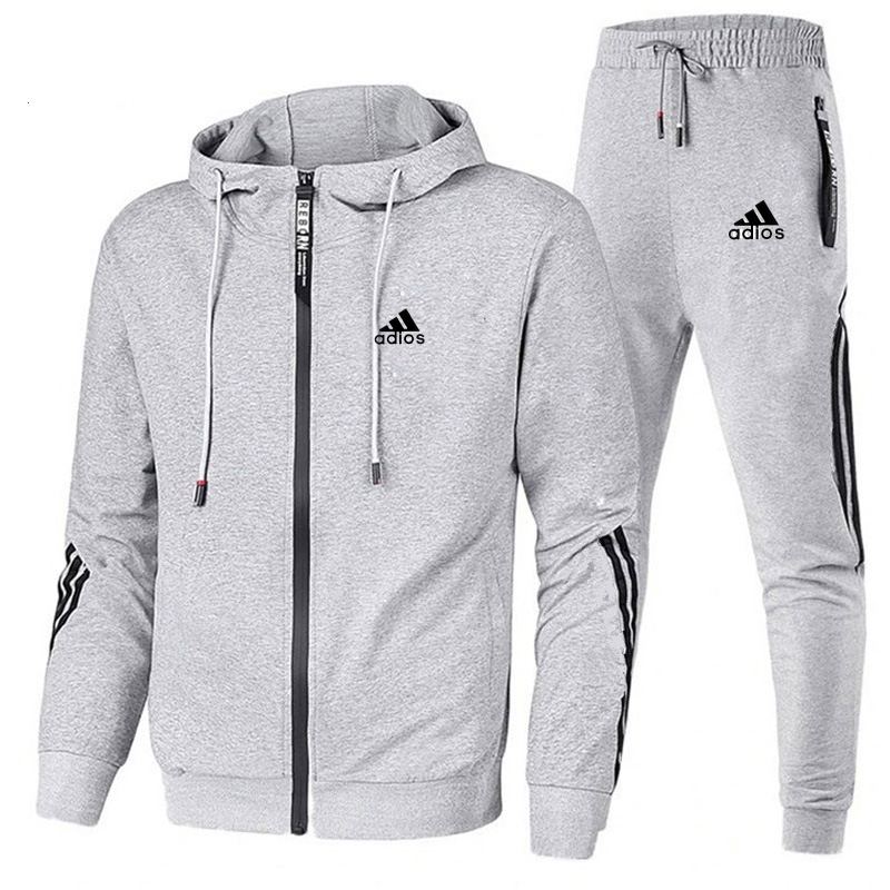 Outdoor Sports Leisure - Spring Autumn Men Tracksuits Sets Long